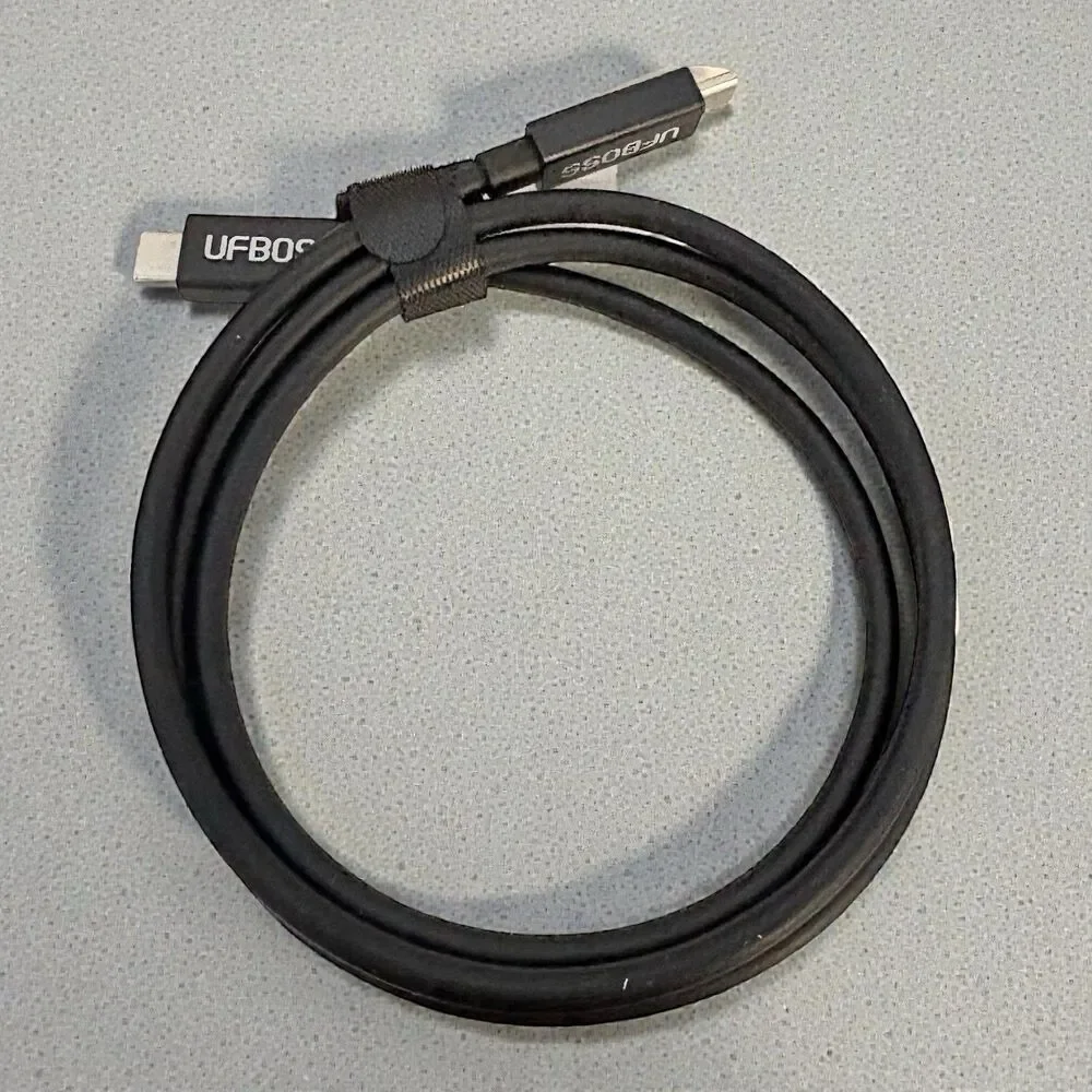 UFBOSS USB-C - USB-C High Performance Cable 3 foot 240W, 40Gbps, 8K Ultra HD